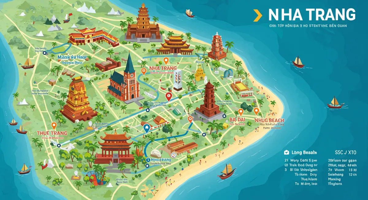 Nha Trang Attractions Map: Your Guide to Key Sights