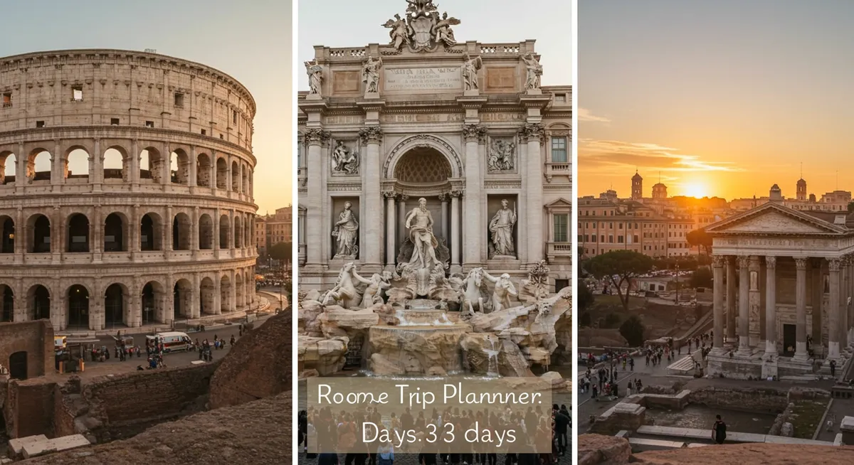 Rome Trip Planner: 3 Days of Ancient Wonders