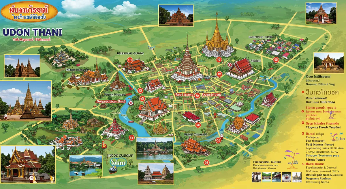 Explore Udon Thani: Map & Guide to Top Sights